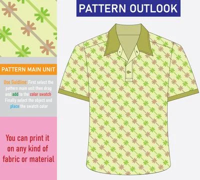 Colorful seamless textile pattern design Stock Illustration