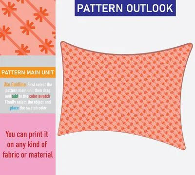 Colorful seamless textile pattern design Stock Illustration