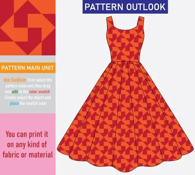 Colorful seamless textile pattern design Stock Illustration