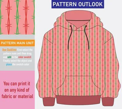 Colorful seamless textile pattern design Illustrazione stock
