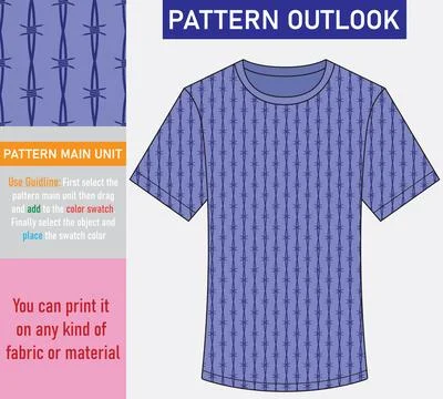 Colorful seamless textile pattern design Stock Illustration