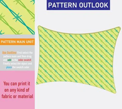 Colorful seamless textile pattern design Stock Illustration