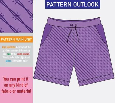 Colorful seamless textile pattern design Stock Illustration