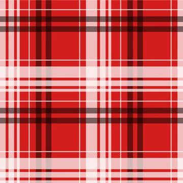 Colorful seamless textile pattern - geometric linear design. Red striped Stock Illustration