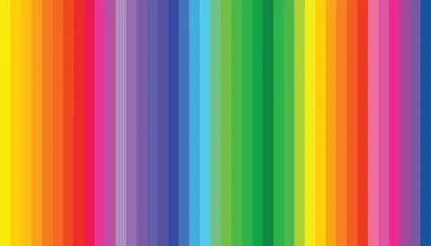 Colorful seamless texture with vertical rainbow stripes in flat modern style. Stock Illustration