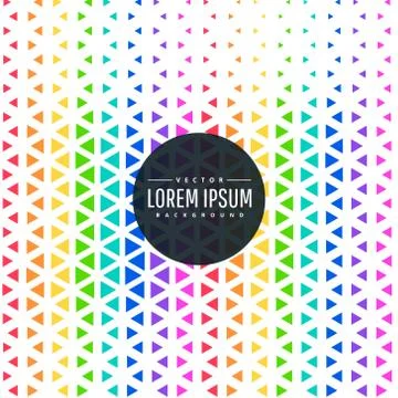 Colorful seamless triangle pattern background Illustrazione stock