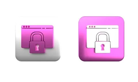 Colorful Secure your site with HTTPS, SSL icon isolated on white background.. Fotos Stock