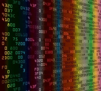 Colorful security background with HEX-code Stock Illustration