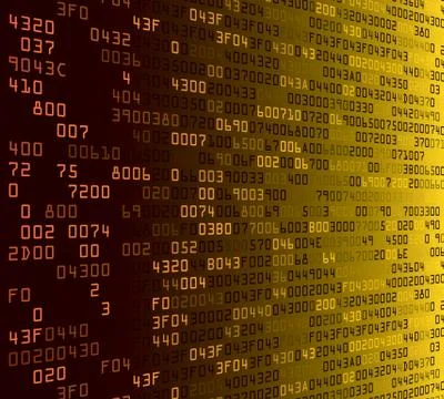 Colorful security background with HEX-code Illustrazione stock