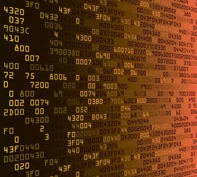 Colorful security background with HEX-code Stockillustratie