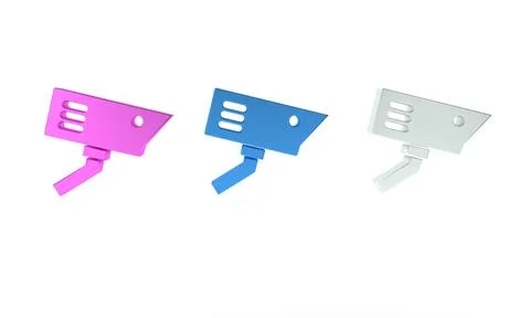 Colorful Security camera icon isolated on white background. Minimalism conc.. Illustrazione stock