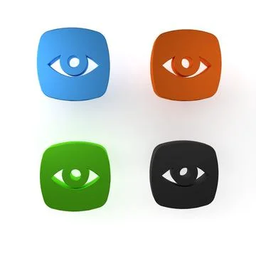Colorful Security camera icon isolated on white background. Minimalism conc.. Illustrazione stock