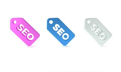 Colorful SEO optimization icon isolated on white background. Minimalism con.. 스톡 일러스트