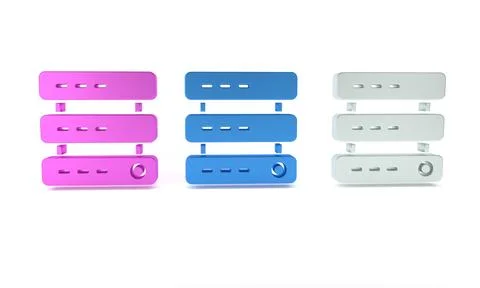Colorful Server, Data, Web Hosting icon isolated on white background. Minim.. Illustrazione stock