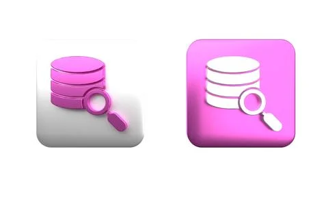 Colorful Server, Data, Web Hosting icon isolated on white background. Squar.. 写真素材