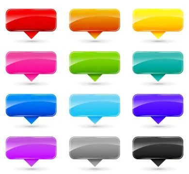 Colorful set labels Stock Illustration