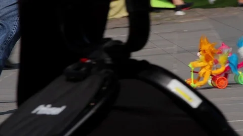 Colorful set of toys in tiny bikes. Stock Footage 76527903