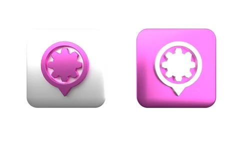 Colorful Setting icon isolated on white background. Tools, service, cog, ge.. Stock Illustration