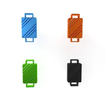 Colorful Sewing thread on spool icon isolated on white background. Yarn spo.. Stock Illustration