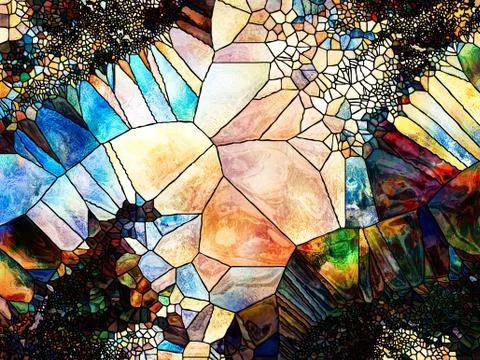 Colorful Shape Division Illustrazione stock