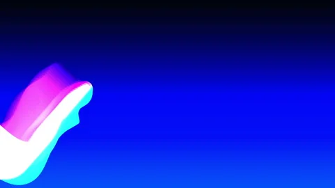 Colorful shape moving on blue background,best animation in 4k. Stock Footage 203753472