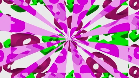 Colorful shapes create patterns on a bright background in a creative displa.. Stock-Footage 334554898