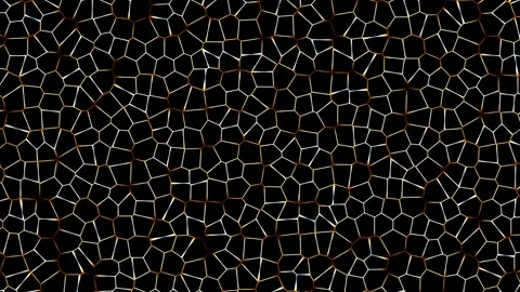 Colorful shapes form a complex pattern against a dark Stock Footage 338041944