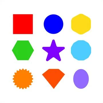 Colorful shapes Illustrazione stock