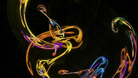 Colorful shapes pattern abstract motion background Stock Footage 91145553