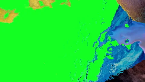 Colorful shapes with patterns over corner Stock Footage 139012892