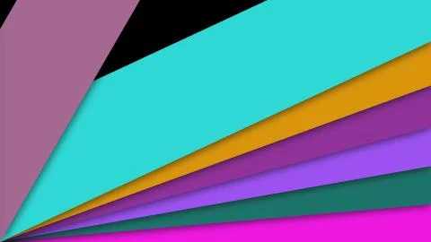 Colorful shapes transition - 3d render abstraction for creative, computer gen Stock Illustration