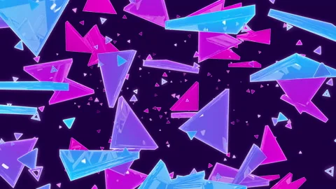 Colorful shards Stock Footage 200552560