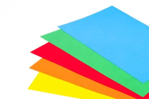 Colorful sheets Stock Photos