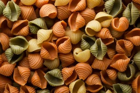 Colorful shell paste background. Top view Stock Photos