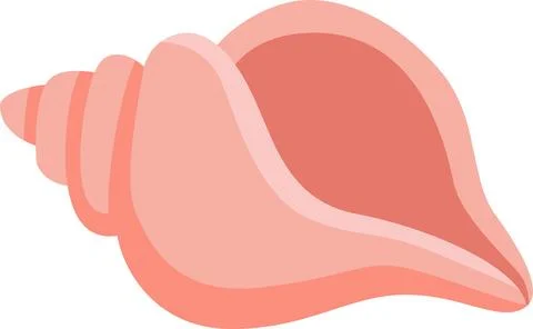Colorful Shell Sitting on a Flat Surface With a Simple Design and Smooth Te.. Illustrazione stock
