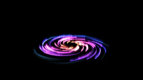 Colorful Shining Magic Circle Lights - Seamless Loop Rainbow Stock Footage 88286475