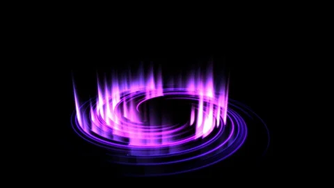 Colorful Shining Magic Circle Lights - Seamless Loop Purple 库存影片 88286760