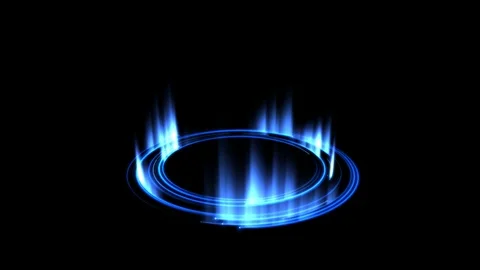 Colorful Shining Magic Circle Lights - Seamless Loop Blue Stock Footage 88287082