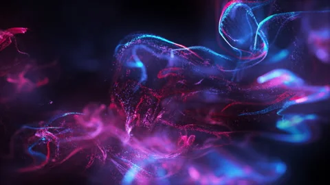 Colorful Shiny Particles Background Loop Stock Footage 203446872