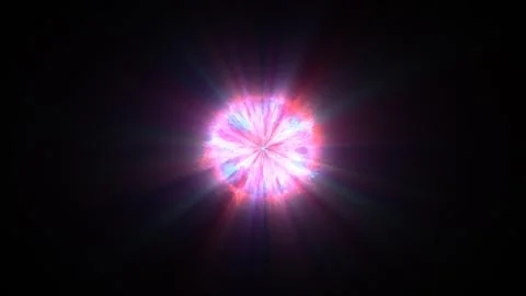 Colorful shock wave consisting particles. VFX elements, Graphic Elements. Light Illustrazione stock