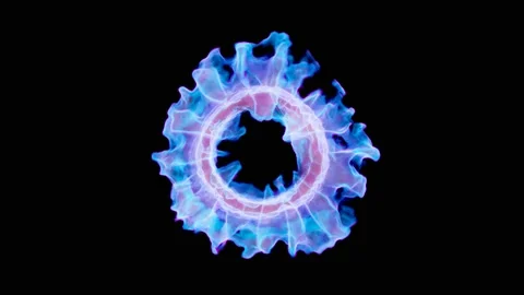 Colorful shock waves VFX elements Stock Footage 135779756