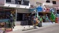 Colorful shop for beach equipment Algarve tourism location Carvoeiro, Portugal 4k or 4k+ Resolution