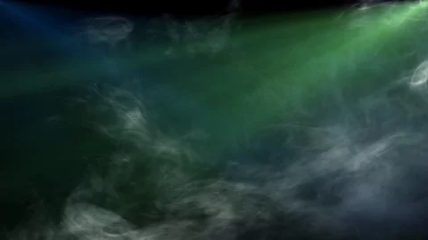 Colorful side diagonal spot lights and smoke cloud shiny animation art Stock Footage 108183664