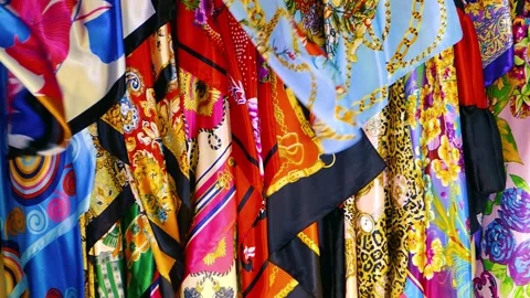 Colorful silk background Stock Footage 172098172