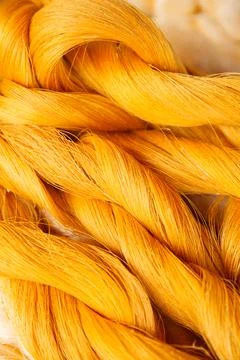 Colorful silk thread Stock Photos