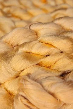 Colorful silk thread Stock Photos