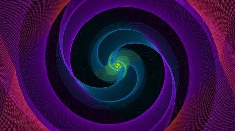 Colorful Simple Dotted Waves Background Stock Illustration