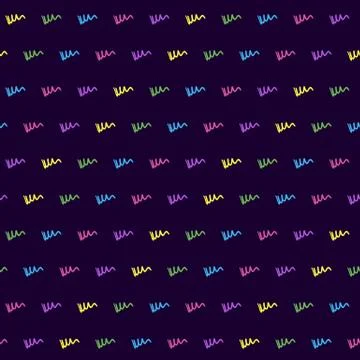 Colorful simple hand drawn pattern Stock Illustration