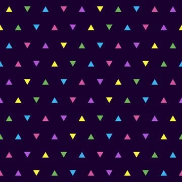 Colorful simple pattern with triangles Stock Illustration