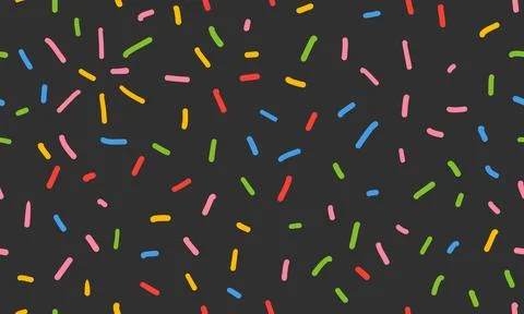 Colorful simple seamless pattern with small dashes. Hand drawn noise texture イラスト素材